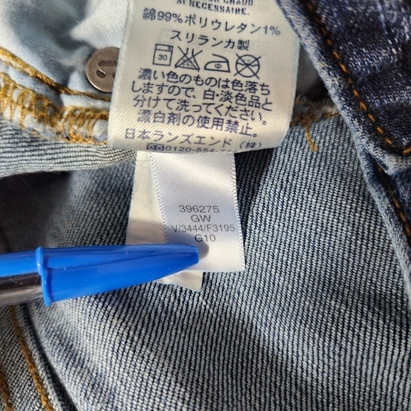 Lands End Womens Low Rise Fit & Flare Dark Wash Jeans-Size 33 - Picture 11 of 12